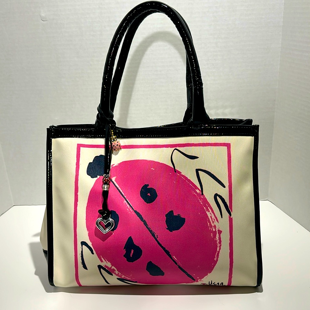 Brighton Vera Neuman Lady Bug Tote Bag Expandable